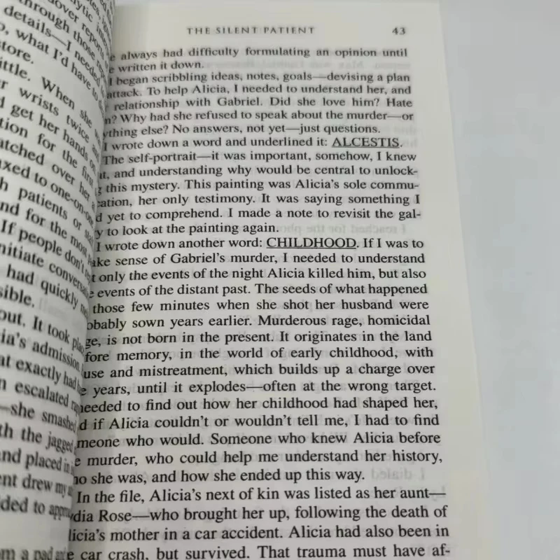 المريض الصامت بقلم Alex Michaelides Paperback رواية إنجليزية الأكثر مبيعًا كتاب Libros