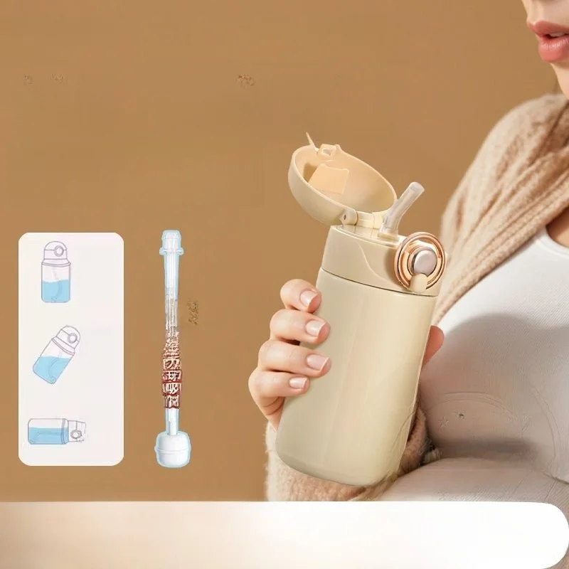 

Portable Insulated Stainl Steel Water Bottle with St avi Ball Leakproof Anti-choke for Pregnant Women And Mothers