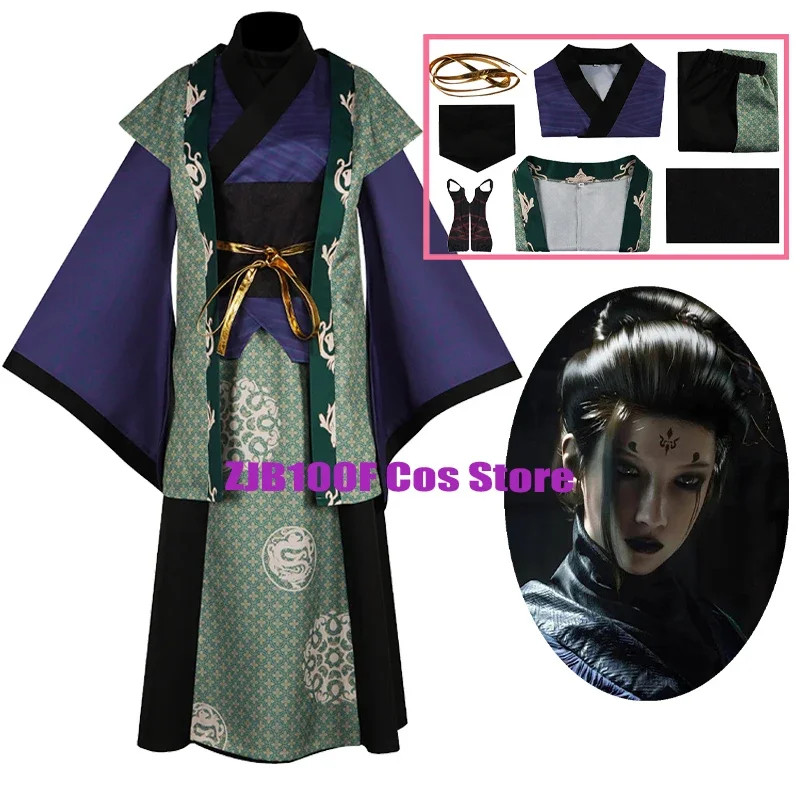 

Black Myth Wukong Spider Goblin Cosplay Costume Game Uniform Hanfu Set Halloween Party Role Fourth Sister Outfit for Women