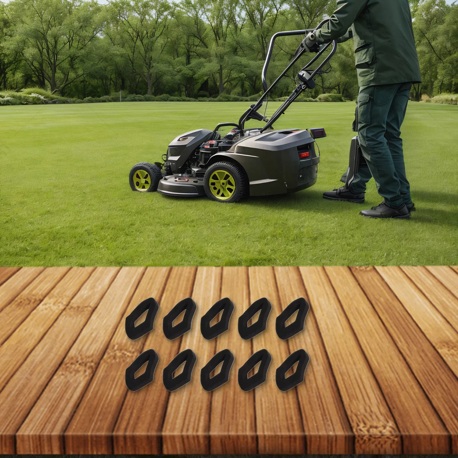 Piezas de filtro de aire 17211-Z0Z-000, cortacésped, limpiador de aire Element, Compatible con Honda GX35, HHT35, HHT35S, 10 unidades