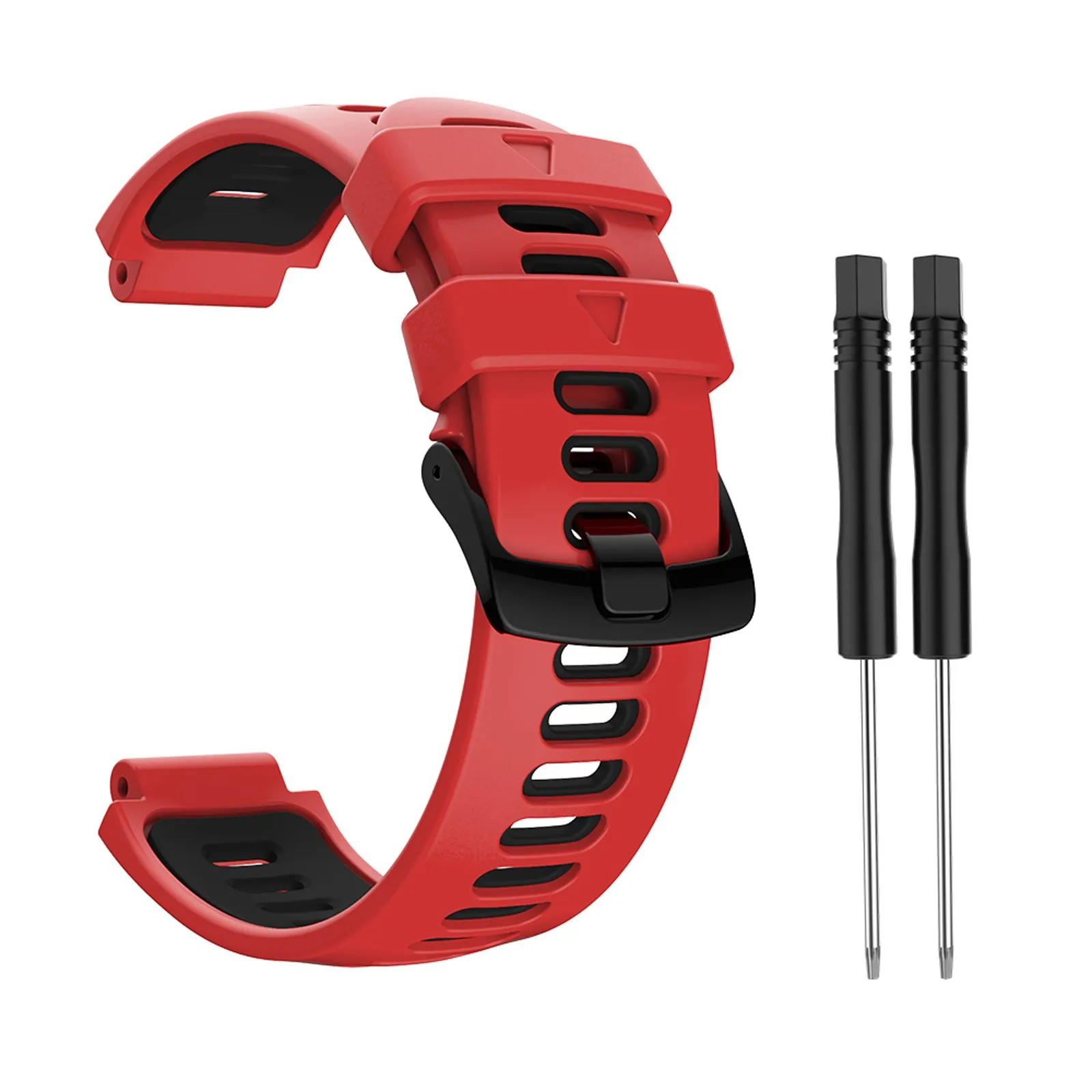 ساعة رجالية بسوار ساعة سيليكون جلدي متوافقة مع Gar Min Forerunner 735XT 235Lite 230 220 تتضمن ساعتين ذكية Hw12