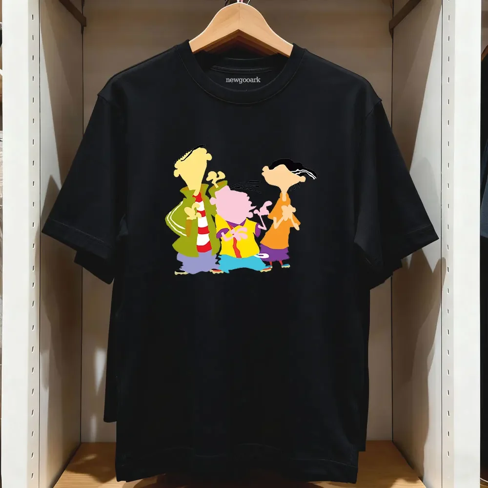 Cartoon Ed Edd Eddy T-shirt Woman Man Casual Cotton Graphic T Shirts Adult Streetwear Camisetas Tops Tee Short-sleev Boyfriend