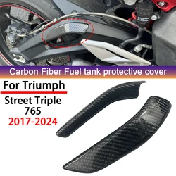 New carbon fiber 765/RS 765 RS 2017-2024 motorcycle accessory side rear frame protective cover for Triumph STREET