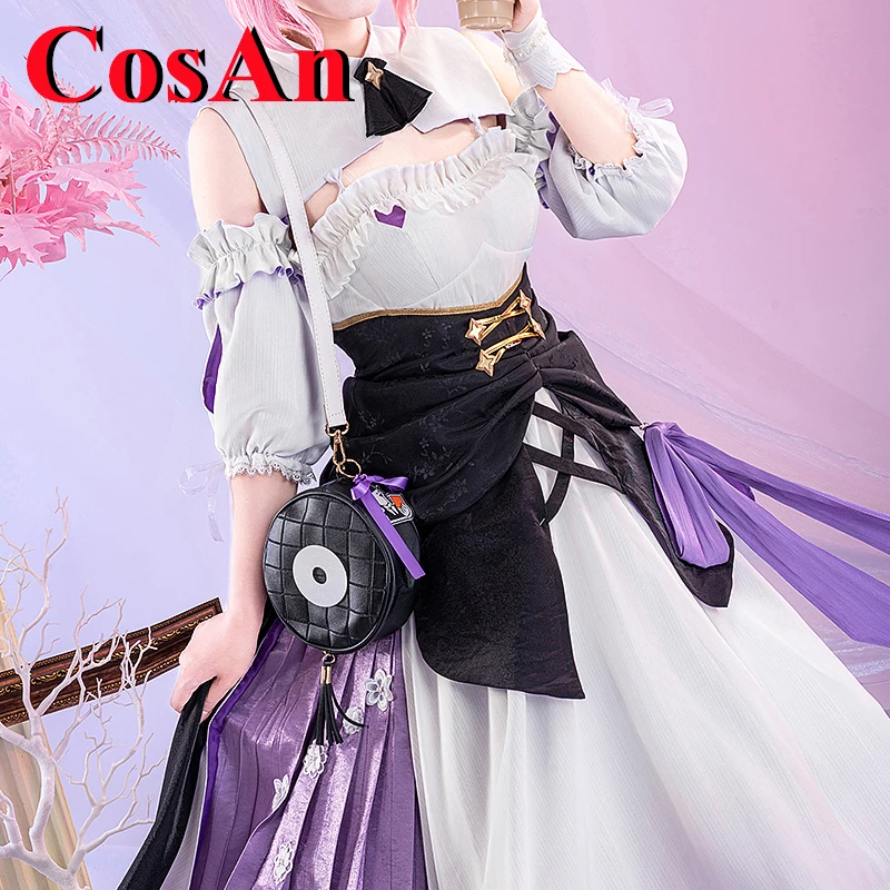 CosAn Game Honkai Impact 3 Elysia Cosplay Costume Miss Pink Fairy Combat Dress Female Activity Party Role Play Clothing New