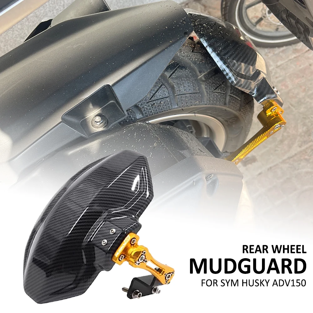 New FOR SYM HUSKY ADV150 ADV 150 Motorcycle Rear Tire Wheel Splash Protector Guard Extension Fender Hugger Mudguard kit