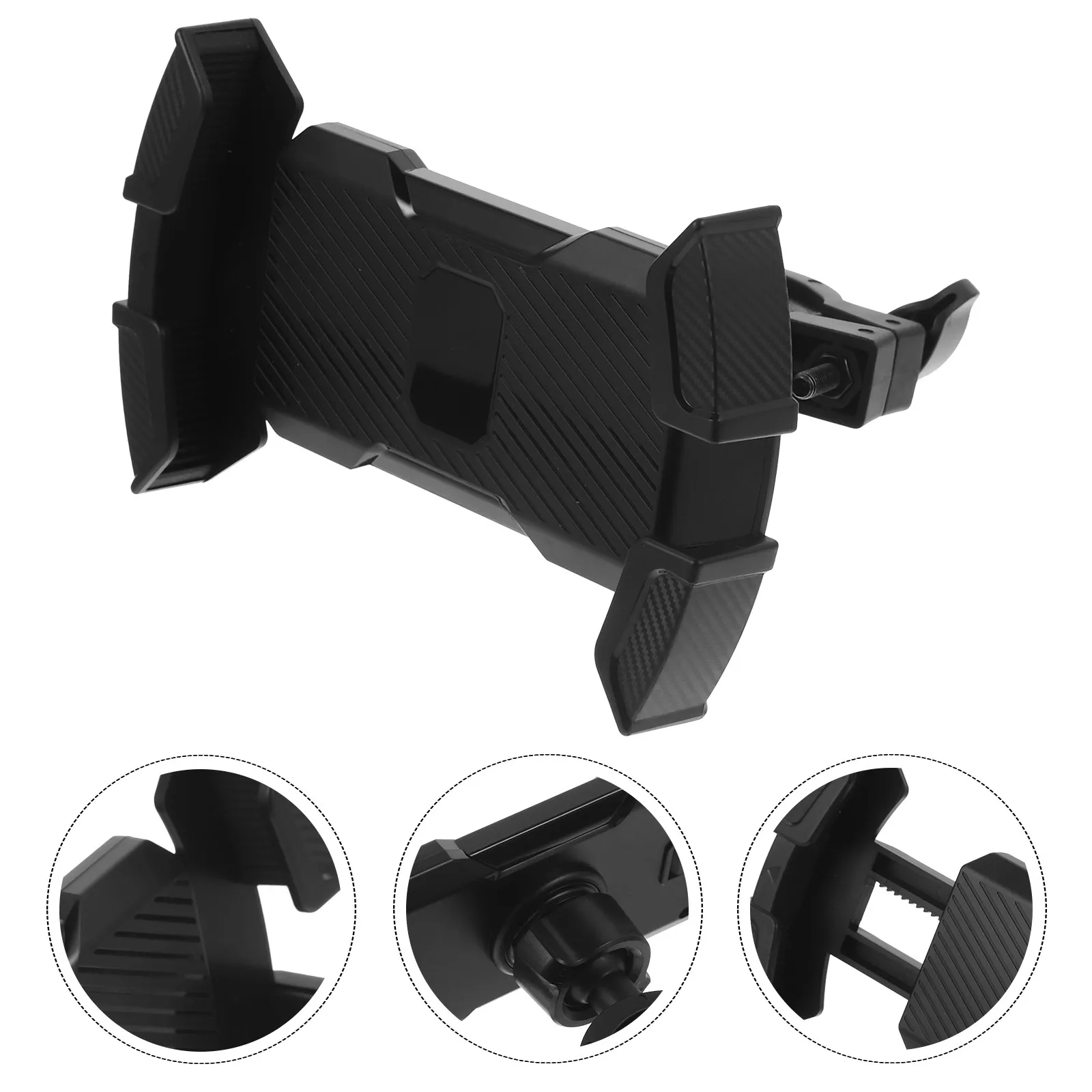 Bike Phone Holder Aluminum Alloy 360 Degree Rotating Adjustable Anti Slip Vibration Resistant Navigation Mount