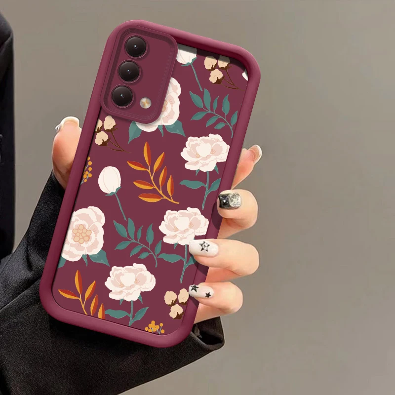 حافظة لهاتف انفينيكس تكنو بوفا 7 كامون 40 برو 30 20 سبارك 6 جو 2024 2023 2022 20C 10 برو غطاء زهور أنيق