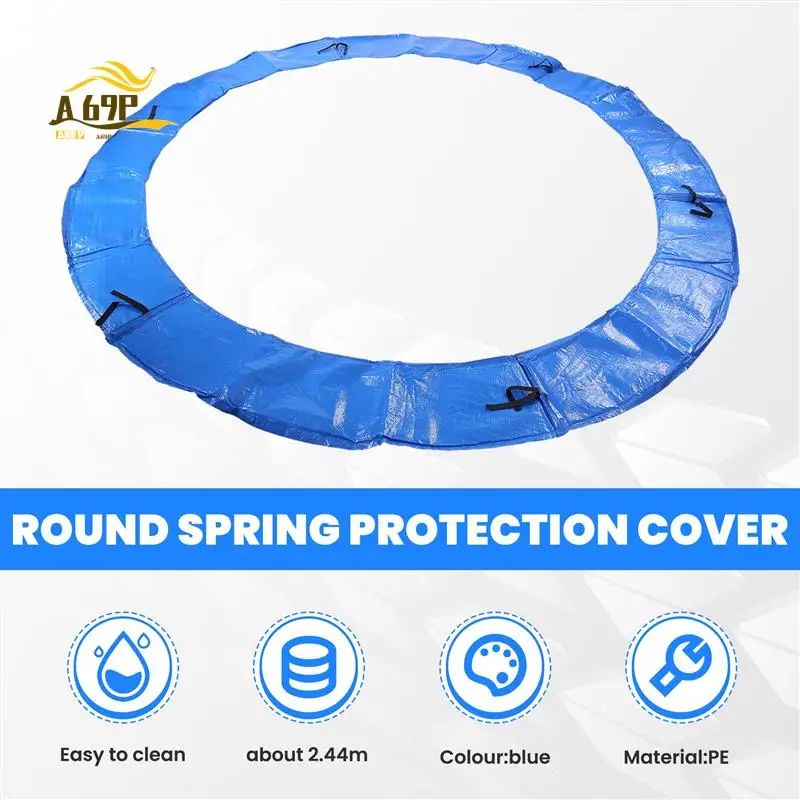 

A69P-Trampoline Protection Mat Trampoline Safety Pad Round Spring Protection Cover Trampoline Accessories