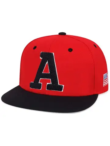 Unisex Simple Letter A Embroidery Hip-hop Hats Outdoor Adjustable Casual Baseball Caps Sunscreen Hat