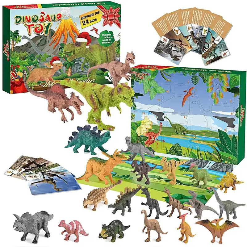 

Christmas Advent Calendar 24 Days Dinosaur Christmas Countdown Calendar Toys Dino Toy Christmas Gift For Boys Girls 3 Years Old