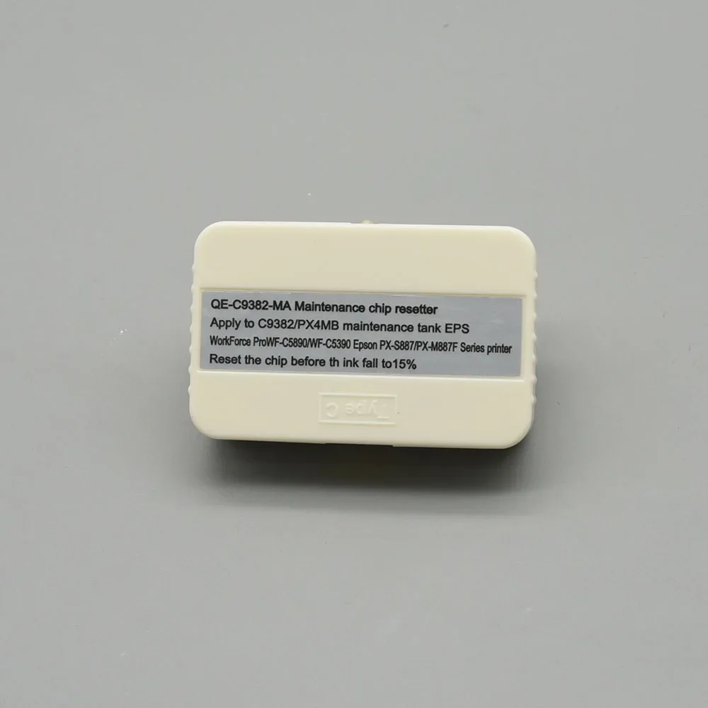 엡손 워크포스 C5890 WF-C5390 C5390 C5890 PX-S887 PX-M887F 프린터용 유지보수 박스 C9382 칩 리셋터