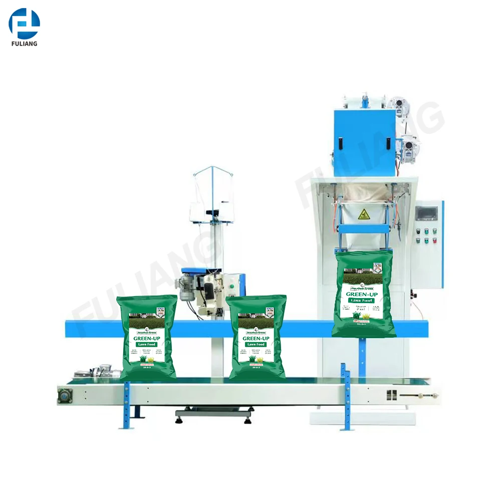 Automatic Pouch Packing for Fertilizer Packaging Single and Double Bucket 25kg 50kg Feed Bagging