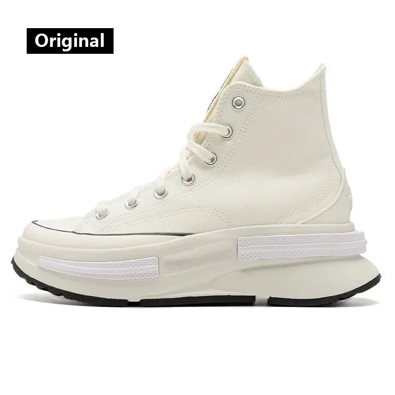 Converse men's and women's shoes 2024 winter new high-top canvas shoes thick soles comfortable fashion trend casual shoes A00868