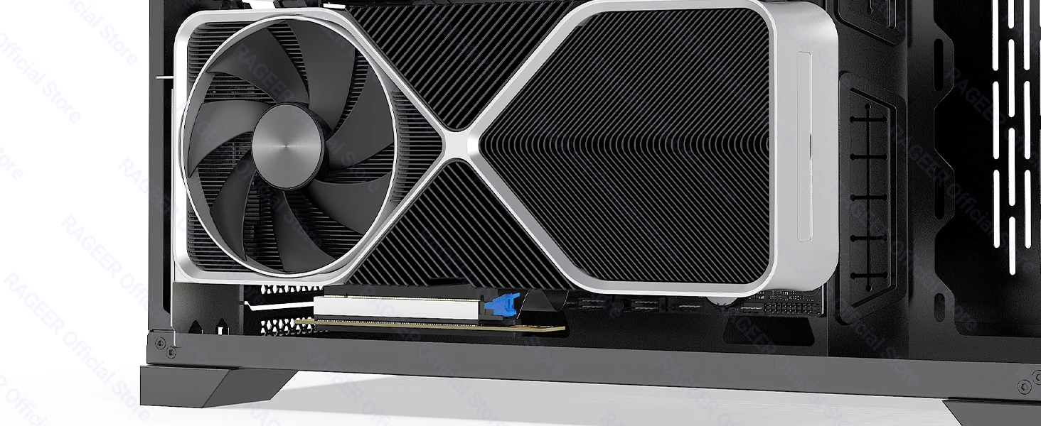 RAGEER PCIE 5.0 X16 Riser-Kabel, ultraflexibles Kabel 180-90 Grad, 128GB/s Grafikkarten-Verlängerungskabel für RTX 5090 15/20CM – Detail 10