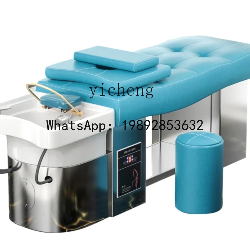 AA High-End Ceramic Basin Steel Frame Thai Shampoo Chair Water Circulation Fumigation Head Treatment Bed