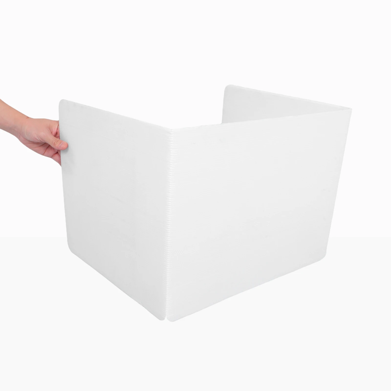 

Desk Divider White Plastic Study Carrel Reusable Privacy Shield Folder Boards Classroom Student Exam Privacy Screen Partition