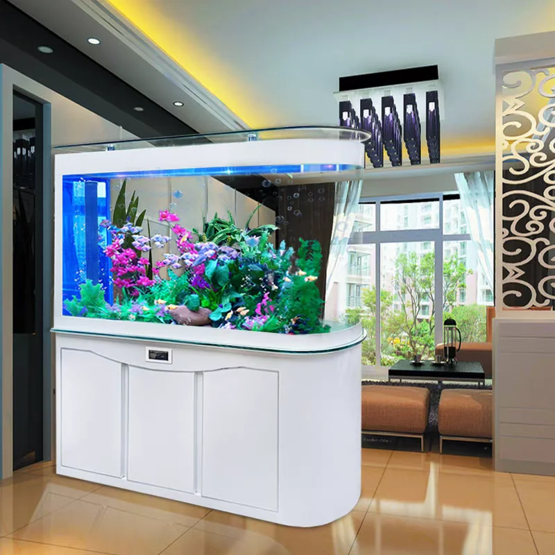 Personalizzazione. Luce LED ecologica per acquario in vetro ovale di grandi dimensioni creativa con alimentatore plug-in ricaricabile per camera da letto Livin