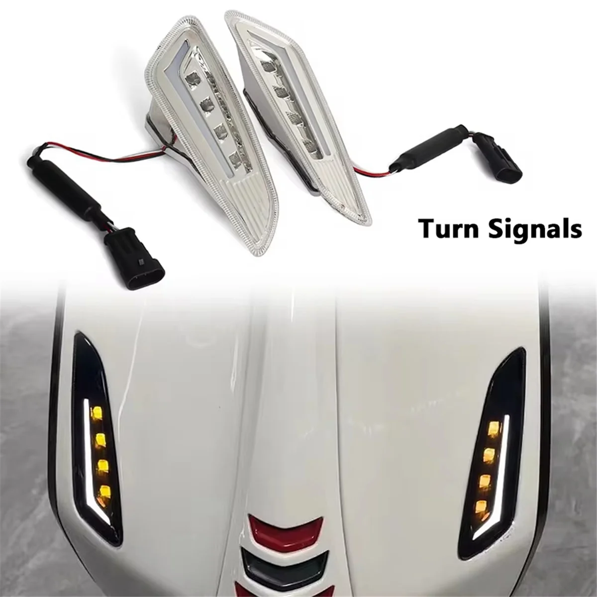 Motorcycle Front Rear LED Turn Signal Lamps Brake Lights Taillights for Vespa Sprint 125 150 Primavera 150 125