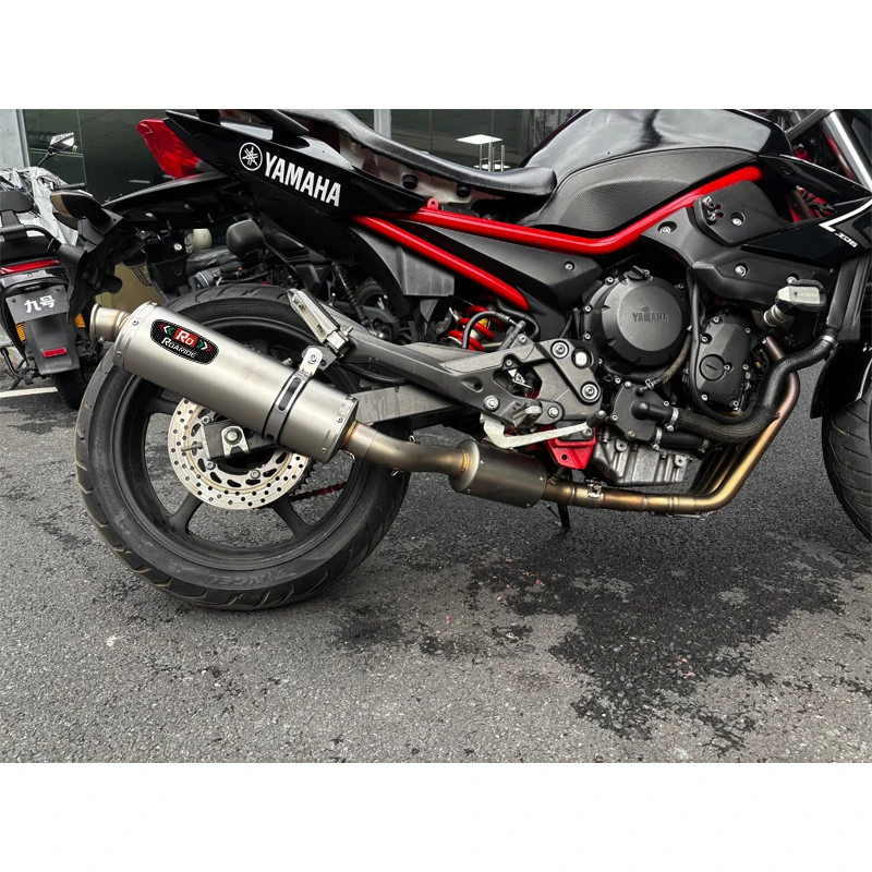 470MM Universal Motorcycle Modify Escape 51MM DB Killer Muffler Exhaust Pipe ATV GP Scooter For 300DS F900R XJ6N 675SR GSX650F