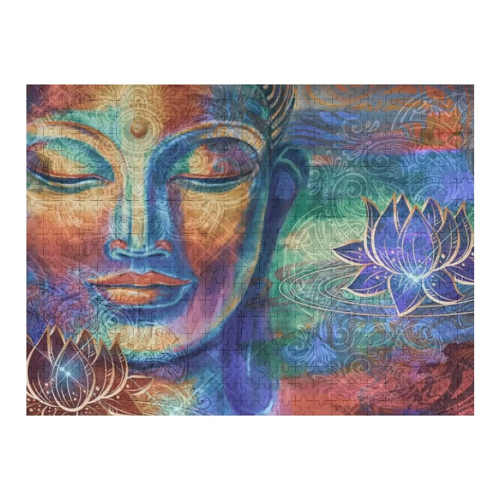 Bouddha 2 Puzzle Photo animaux en bois personnalisés nom en bois personnalisé boîtes en bois Puzzle