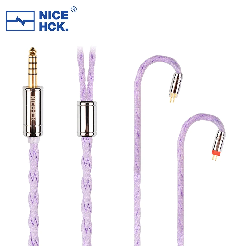 

NiceHCK HiCotton HiFi Earphone Upgrade Cable 7N Silver Plated OCC MMCX/0.78mm 2Pin 3.5/2.5/4.4mm For KATO Bravery Olina Winter