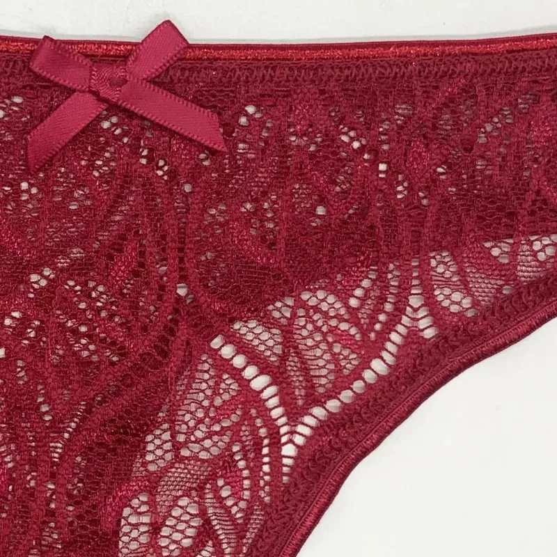 2024 New Ladies Sexy Panties Thong Lace Hollow Low-waisted Briefs Multi-color Optional Women Underwear Female Lingerie