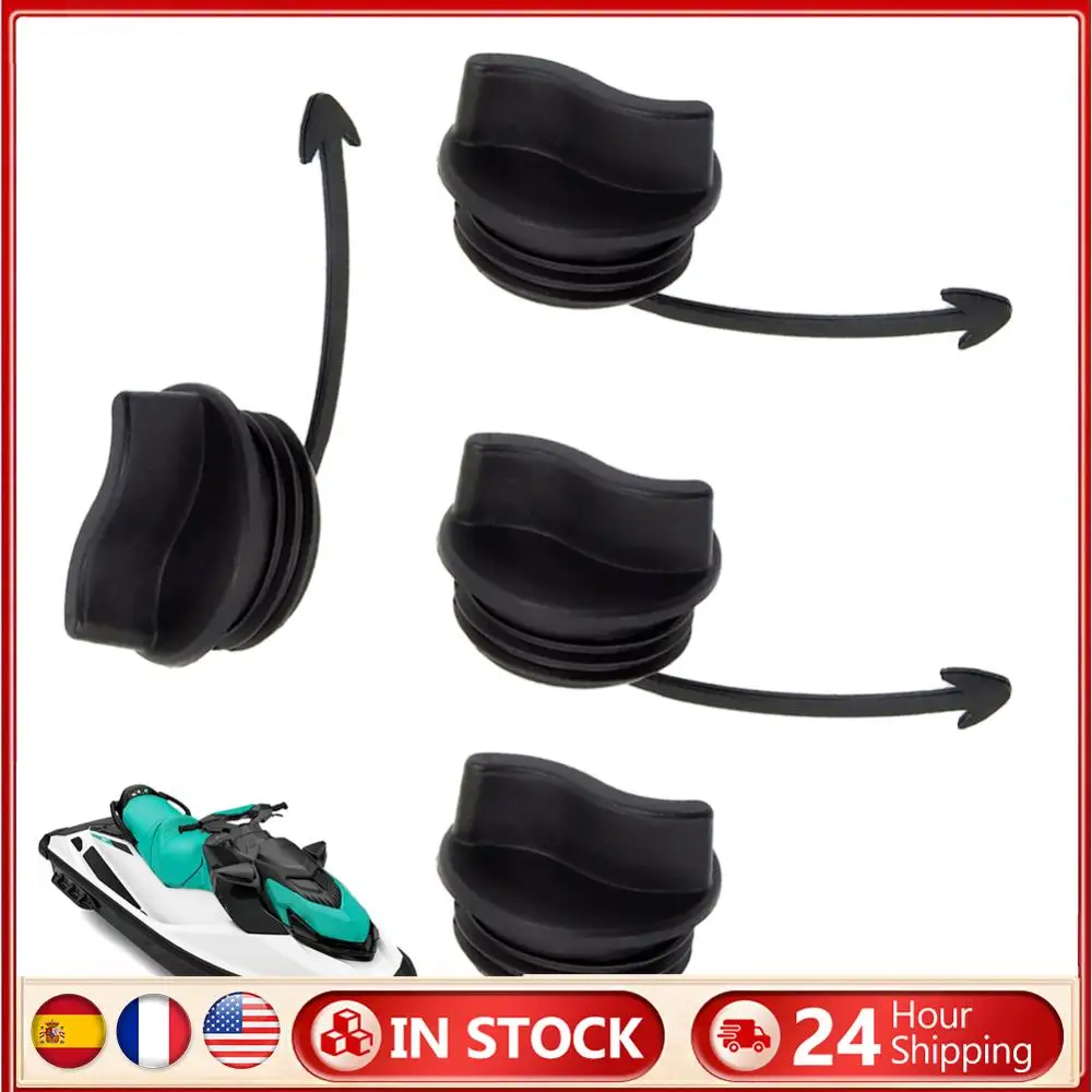 

4Pcs Drain Plug Replaces 292001352 292001320 292002024 Black Drain Plug & O-Ring Compatible with SeaDoo Spark RXT GTI GTX Wake
