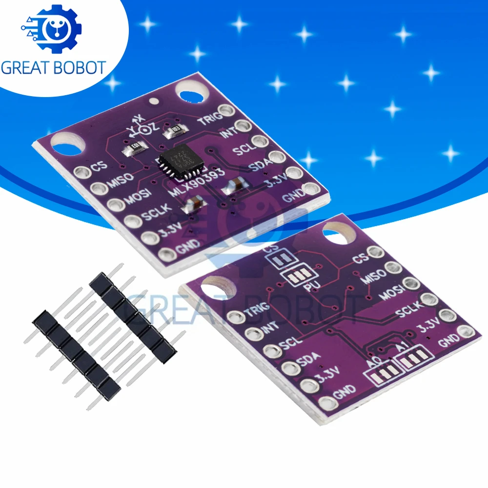 MLX90393 three digital Hall sensor 3D position of the rotational angular displacement Sensor Board Contactless for arduino