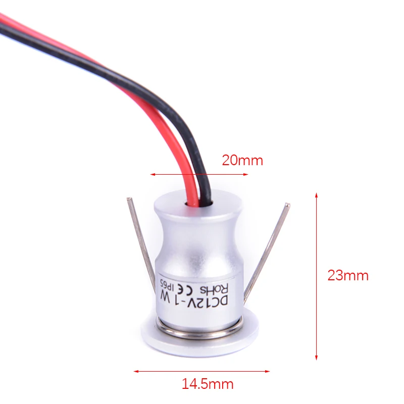 1W LED Warm White Mini Recessed Down Light DC12V 30° & 60° Light Beam Angle Mini Surface Mounted Light Led Spotlight Downlight