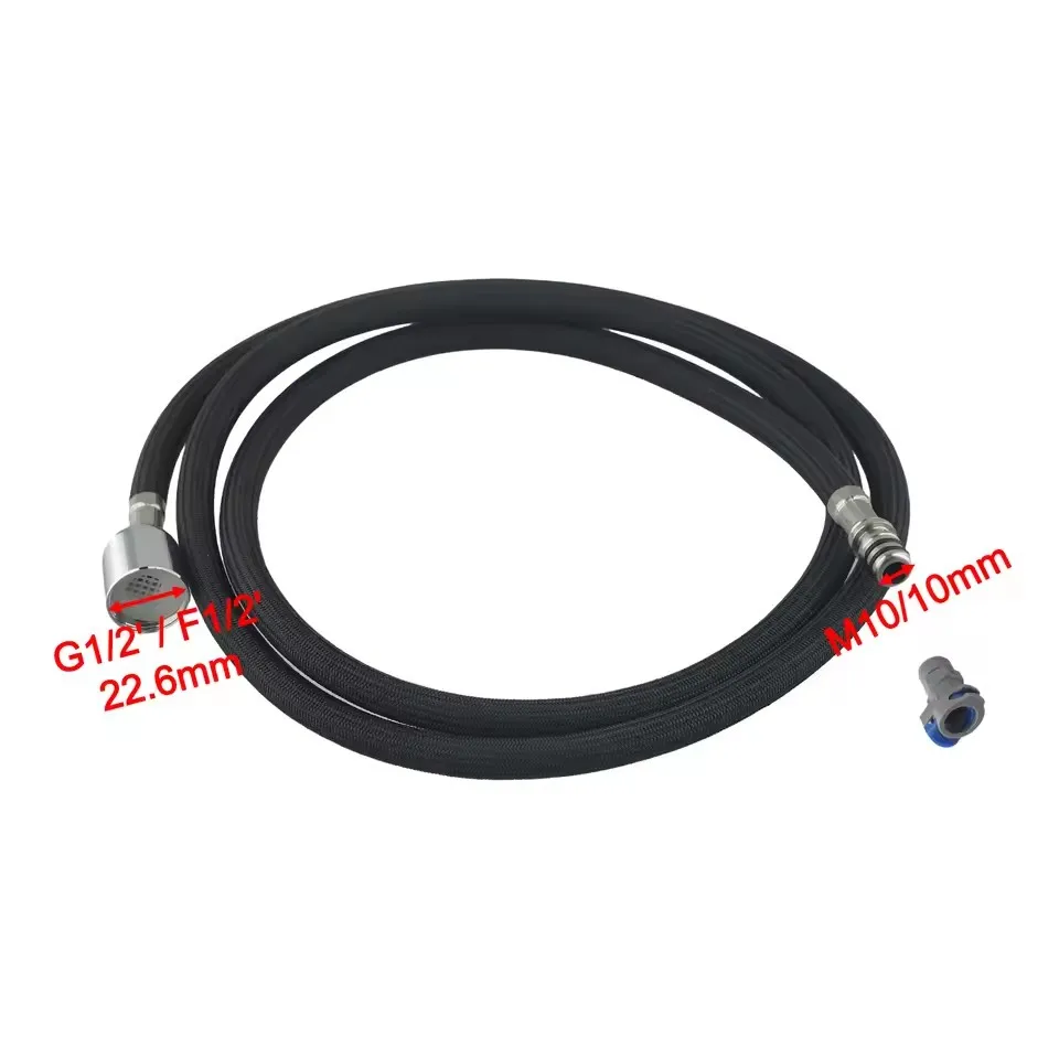 1.5 M Kitchen Faucet Hose 360° Rotation Pull Out Replacement Faucet Hose Nylon Braided Shower Hose Kitchen Accessories