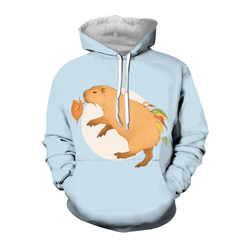 

Funny Capybara Animal Graphic Sweatshirts Fashion Cute Women Pullovers Casual Hoodies For Men Clothing Streetwear Y2k Tracksuit