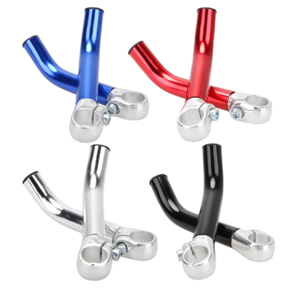 【STOCK】Bike Rest Handlebar for 22.2cm Riding Bar Ends Bicycle Sheep Horn Bar Ends Bicycle Bent Handlebar Ends Cycling,Blue