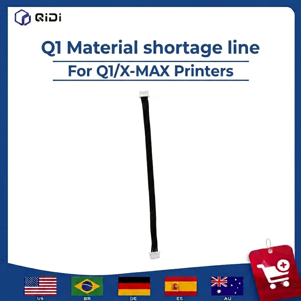 QIDI Q1 Material Shortage Sensor Cable Connecting Line for Adapter Board Original Replacement Part 3D Printer Accessories