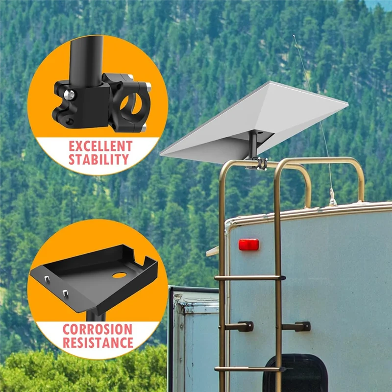 

AV32-For Starlink Gen 3 Rv Ladder Mount,Roof Rack Mount,Pole Clamp Mount For Pole/Yacht/Camper,For Starlink Gen 3 Mount Kit