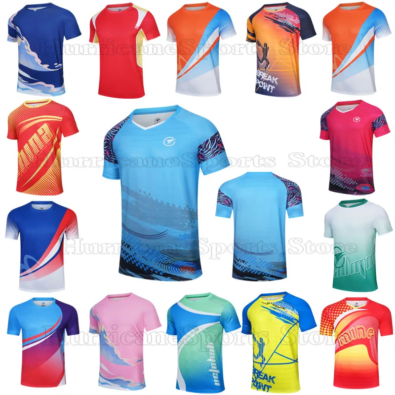 New Couple Tennis Shirts,Badminton Tshirts for Boys Table Tennis Shirt Girls,Men Women Ping Pong Jerseys Gym  Sports Shirt