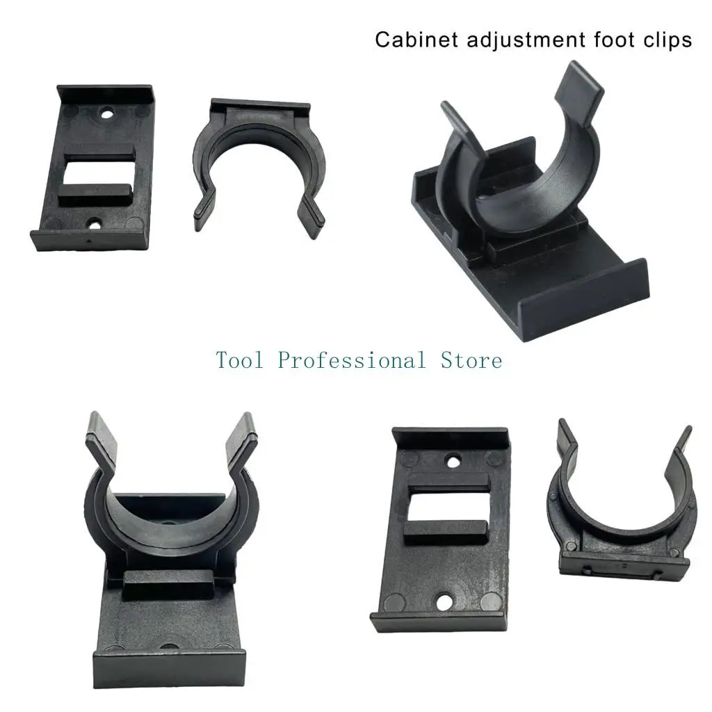 57QF 12Pieces Kitchen Plinths Clip Sturdy Plastic Kickboard Brackets for 32 42mm Cabinet Feet Without Screws Daily Use