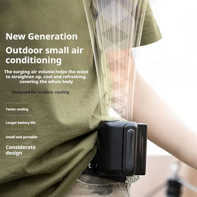 Shirtventilator, coole clipventilator onder shirt, tailleventilator, coole clip, coole clipventilator, draagbare tailleventilator, clip op taille draagbare koelventilator, cool