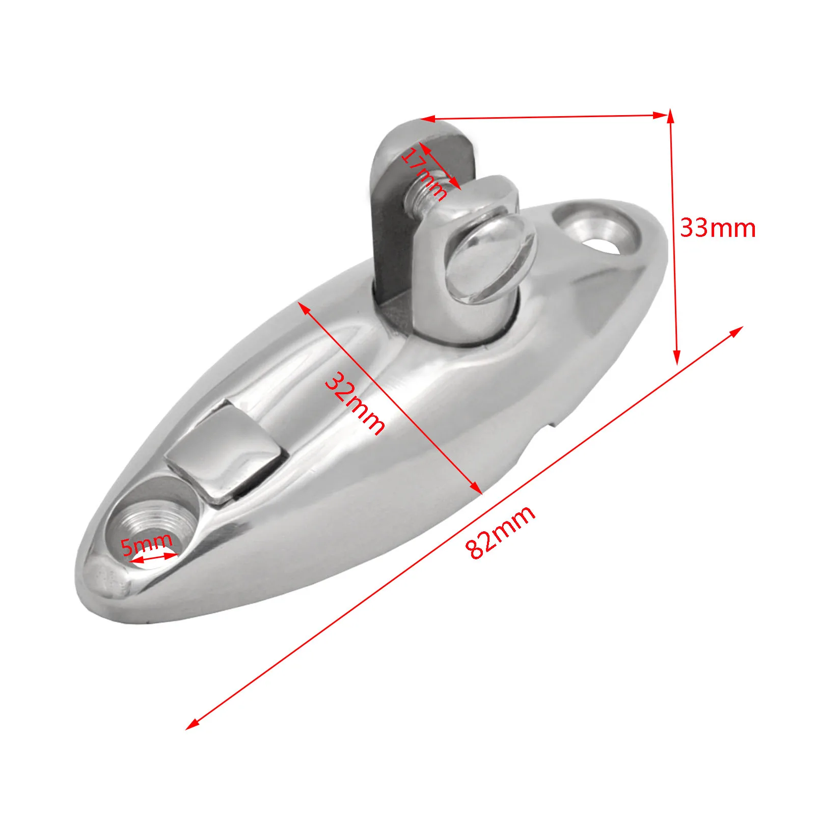 ISURE MARINE 1/2Pcs QUICK RELEASE Deck Hinge Mount 316 Stainless Steel Bimini Top Boat Accessories