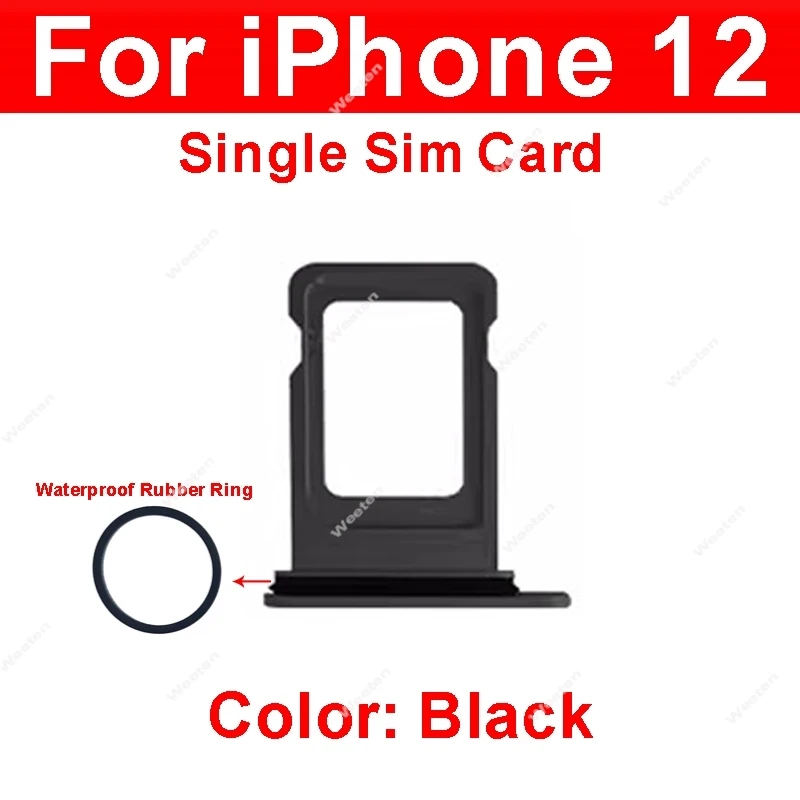 SIM Card Tray For iphone 12 Dual Single SIM Card Holder SIM Card Reader Slot Replacement