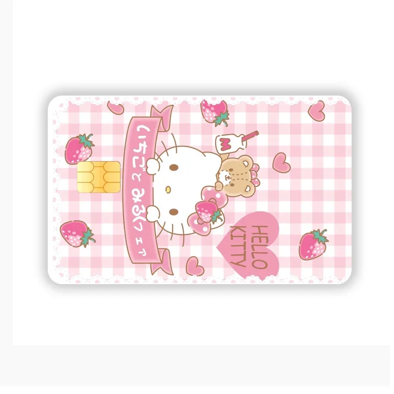 Debit Bank Charge Card Folia ochronna Cartoon Credit Card Skin Naklejki Wodoodporna naklejka Dekoracja Sanrio