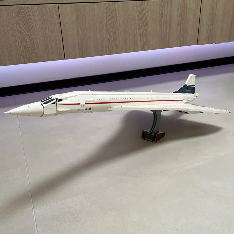 2083pcs Supersonic Jet Airplane, Iconic Delta Wing Aircraft Model DIY Toy Gift for Kids Boys Home decor ornaments view 2