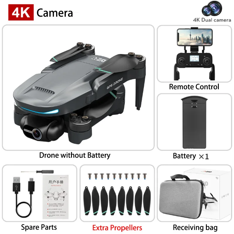 Drone GPS 8K L200 PRO MAX Professional 2-Axis PTZ HD Dual Camera 5G WIFI FPV 360° Laser Obstacle Avoidance Brushless Motor Dron
