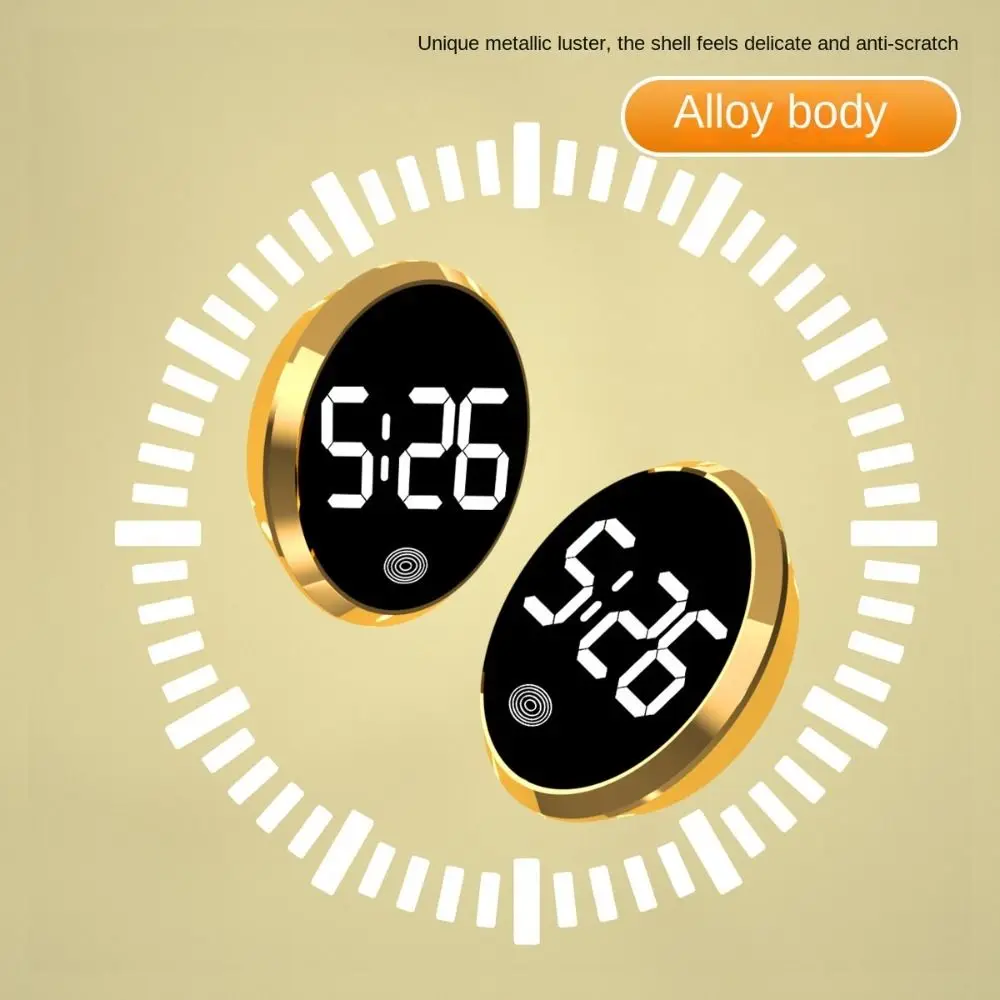 الإبداعية اللمس المنشط لوحة سيارة على مدار الساعة LED عرض الوقت الجدة ساعة رقمية بسيطة صغيرة مضيئة سيارة على مدار الساعة المنزل/المكتب #2