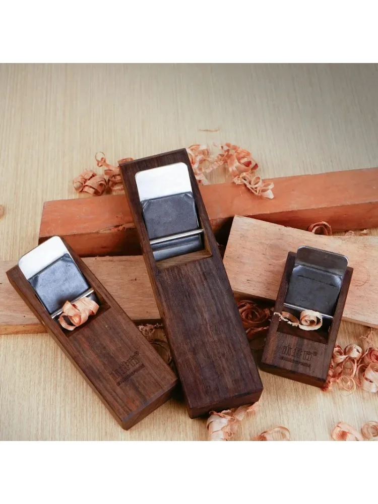 : Pialla in legno in stile giapponese Pialla in legno con pozzo quadrato Pialla a tirare Strumento per la lavorazione del legno Pialla in ebano da tavolo Strumenti per l'aereo giapponese