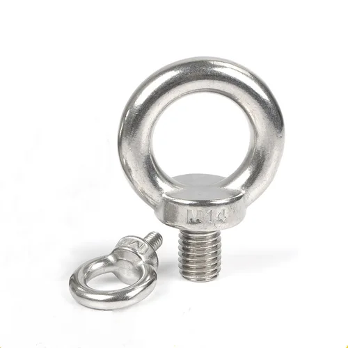 Imagen 2 del producto Tuercas de ojo de elevación de acero inoxidable 304, anillo de tornillo, anillo de perno, tornillos de tuerca de enganche M3 M4 M5 M6 M8 M10 M12