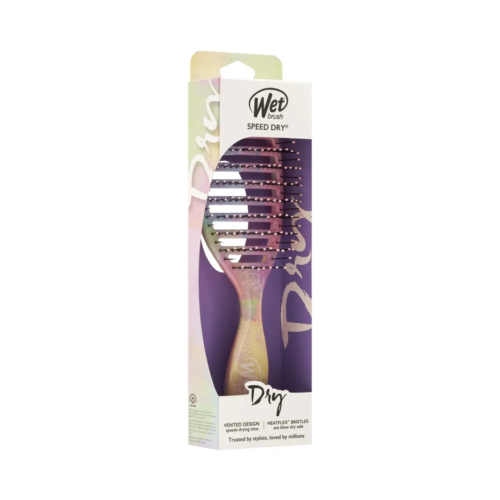 Speed Dry Detangling Hairbrush Vented Design Ultra Soft Bristles Fast Drying Comfort All Hair Types 1 Ct