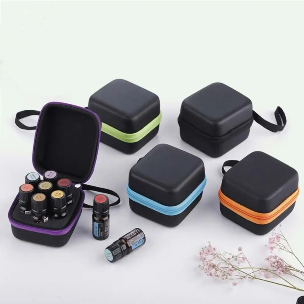 1PC 7 Compartments 5ML Essential Oil Bottles Storage Bag Perfume Essential Oil Case Portable Travel Carrying Organizer