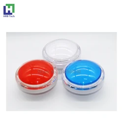 100MM Transparent Convex Flat Push Button with micro switch&12V LED light  Suitable for Multi Arcade  Game Console DIY Part