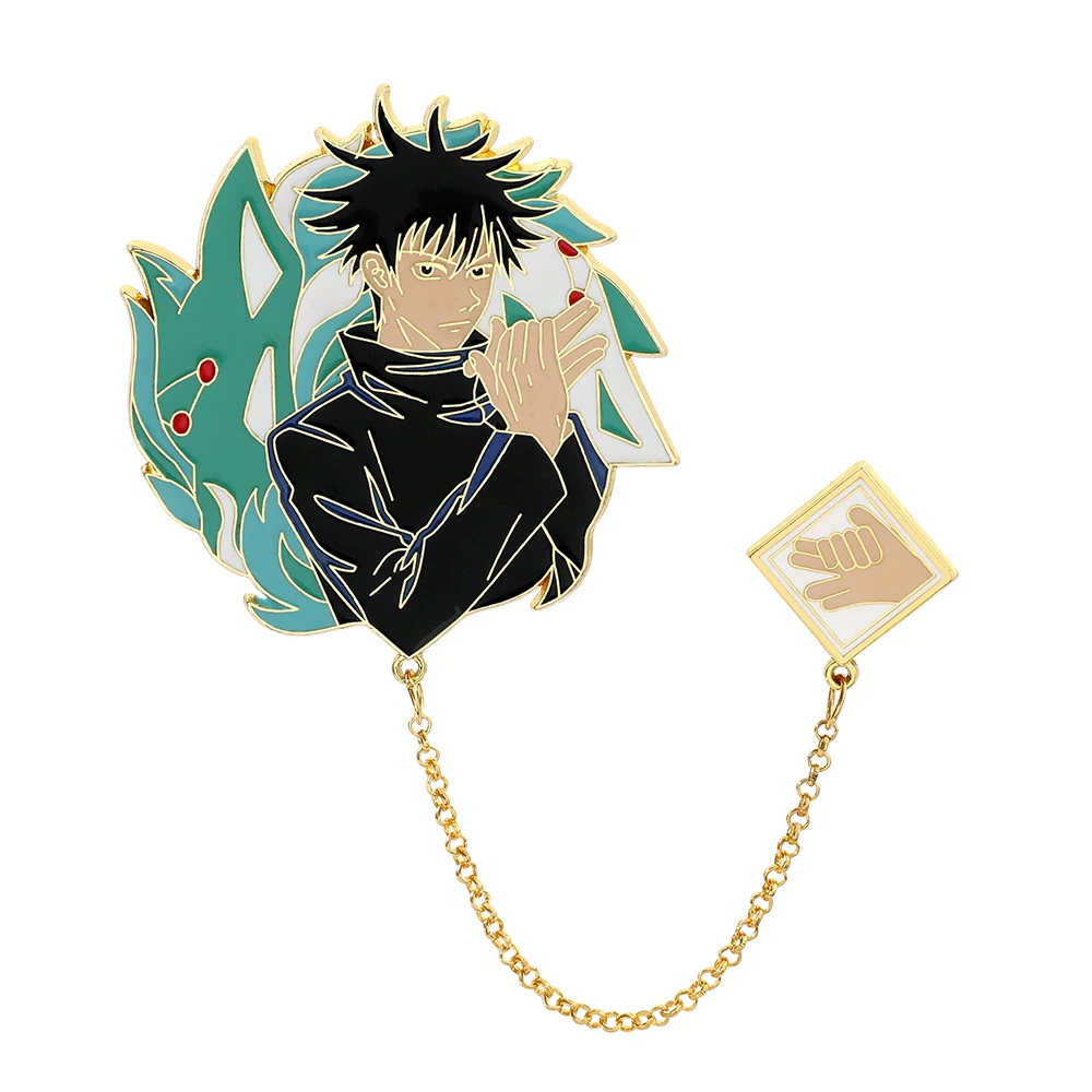 1 Pc Anime Cartoon Brooch Exquisite Fushiguro Megumi Funny Pin Purse Backpack Clothing Metal Badge Accessories Gift for Friend
