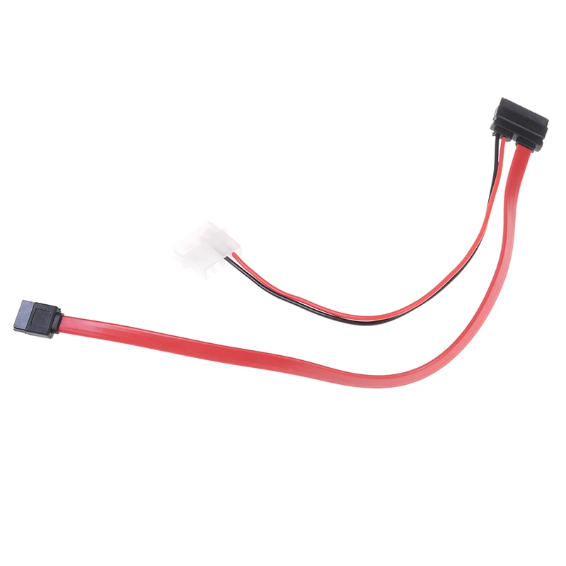 Cable SATA Slimline de 7 + 6 Pines para Laptop, Cable Adaptador de Alimentación para Unidad de DVD/CD-RW, Cable para Unidad Óptica de Notebook